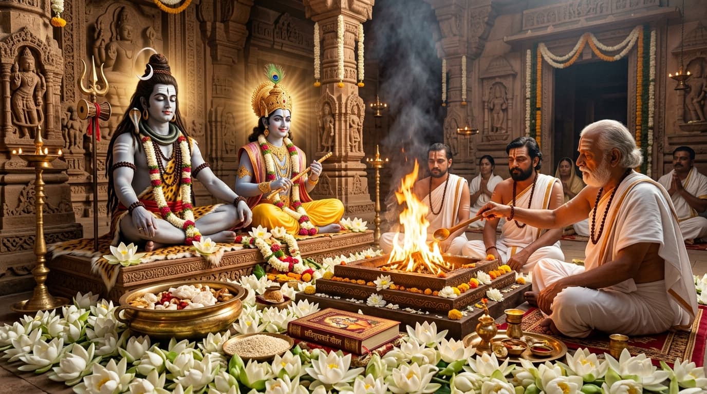 VIP पितृ शांति, श्रीमद्भागवत-गीता संपूर्ण पाठ एवं श्वेत तिल-जौ महायज्ञ (VIP Pitra Shanti Gita Path & Shwet Til Hawan)