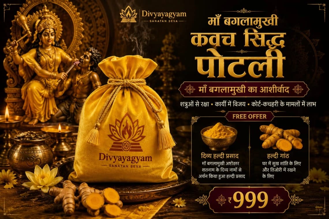 Bagla Mukhi Kawach Sidh Potli — 100% अभिमंत्रित वैदिक सामग्री | DivyaYagyam