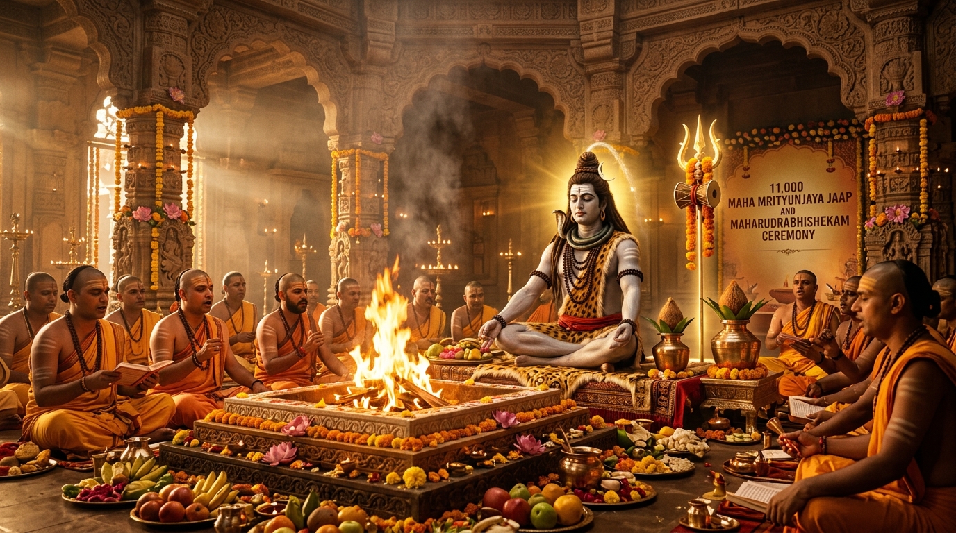 11,000 महामृत्युंजय मंत्र जाप एवं महारुद्राभिषेक (11,000 Maha Mrityunjaya Jaap & Abhishek) (सामान्य संकल्प)