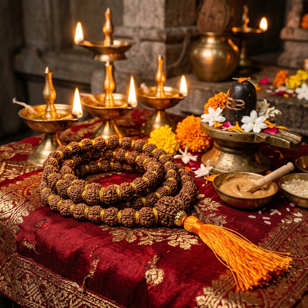 सिद्ध प्राण-प्रतिष्ठित चैतन्य रुद्राक्ष माला