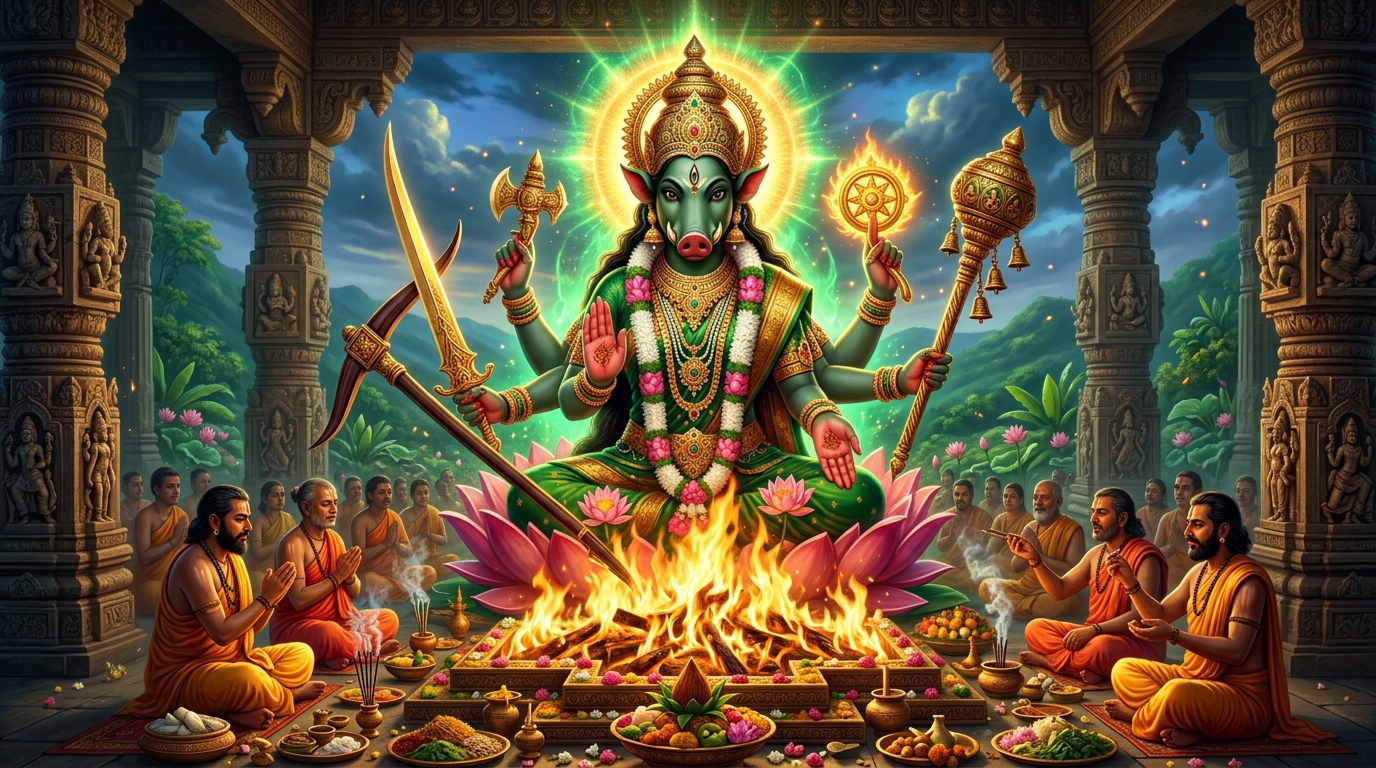 माँ वाराही देवी तंत्रोक्त महायज्ञ एवं भू-संपत्ति विवाद निवारण अनुष्ठान (Maa Varahi Land & Property Dispute Removal Yagya) (सामान्य संकल्प)